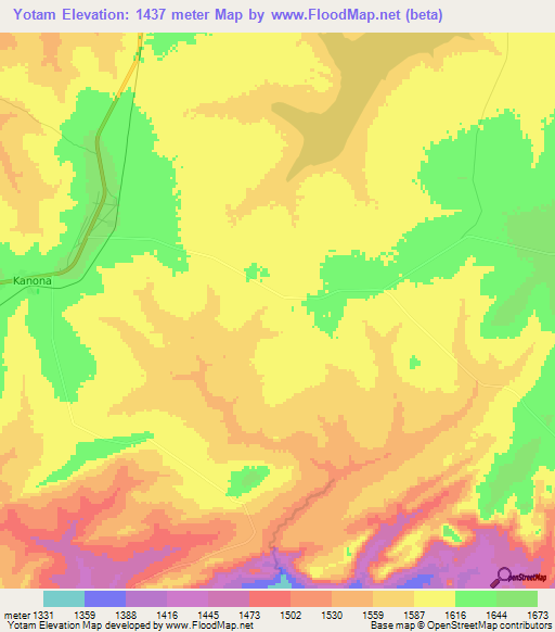 Yotam,Zambia Elevation Map