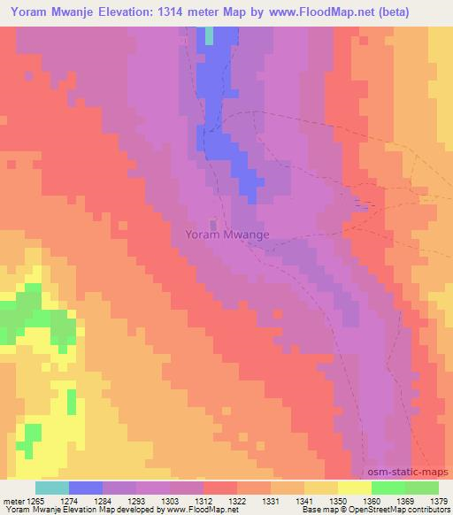 Yoram Mwanje,Zambia Elevation Map