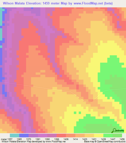 Wilson Malata,Zambia Elevation Map