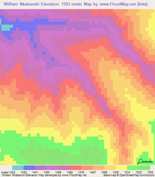 William Nkabanshi,Zambia Elevation Map