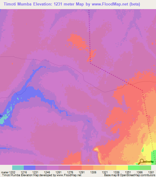 Timoti Mumba,Zambia Elevation Map