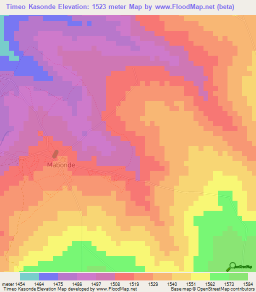 Timeo Kasonde,Zambia Elevation Map