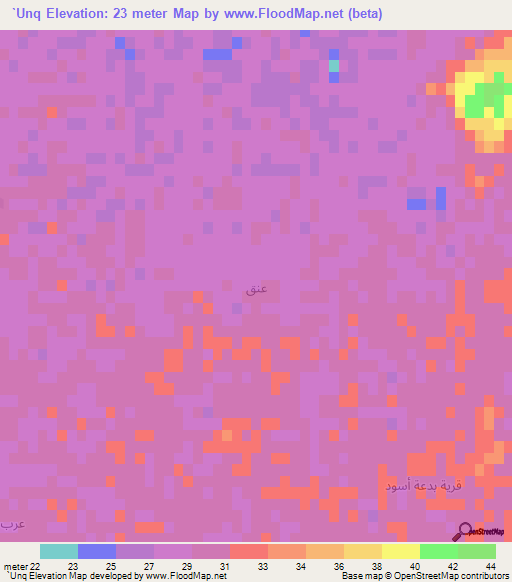 `Unq,Iraq Elevation Map