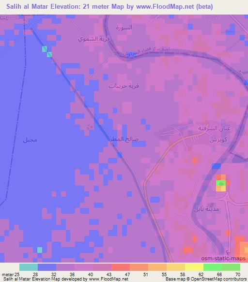 Salih al Matar,Iraq Elevation Map