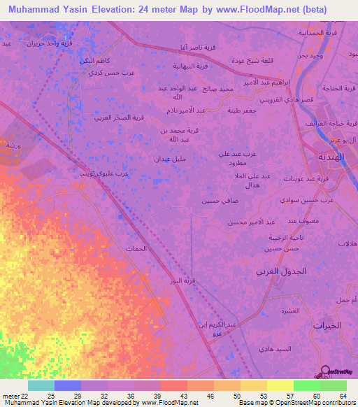 Muhammad Yasin,Iraq Elevation Map