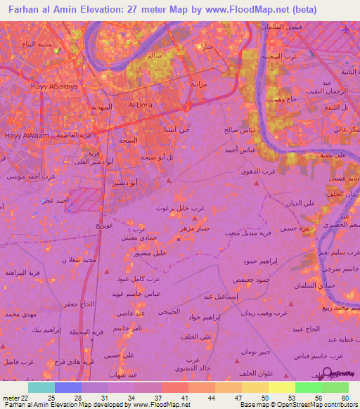 Farhan al Amin,Iraq Elevation Map