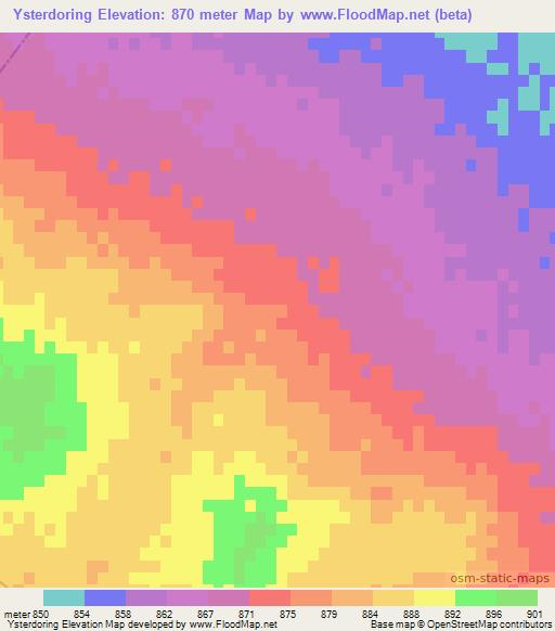 Ysterdoring,South Africa Elevation Map