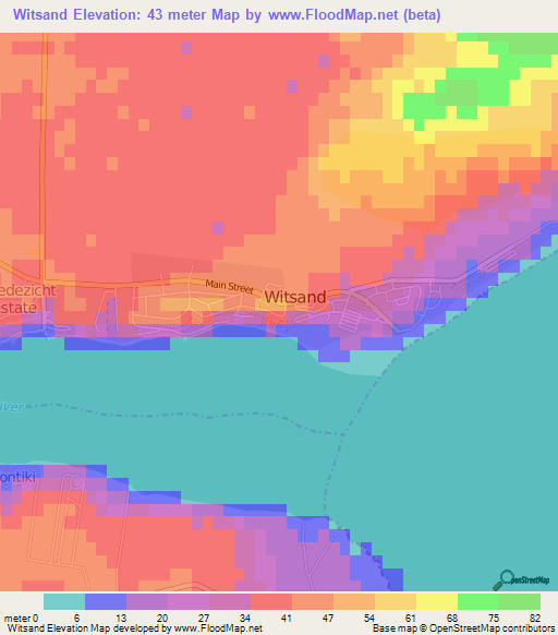 Witsand,South Africa Elevation Map