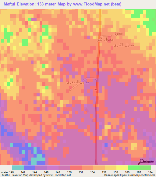 Maftul,Iraq Elevation Map