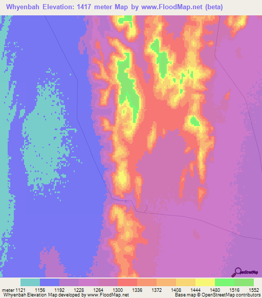 Whyenbah,South Africa Elevation Map