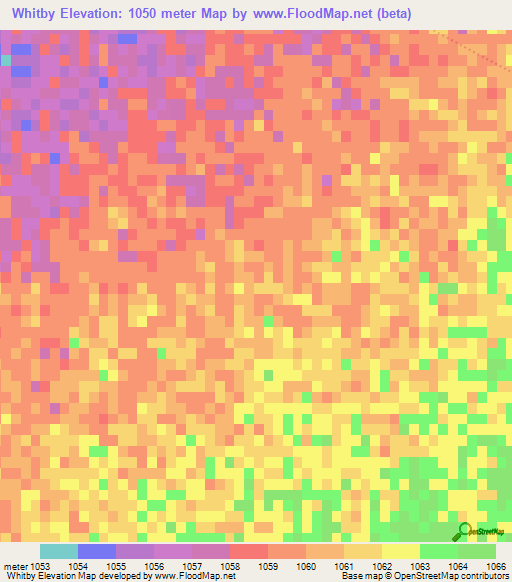 Whitby,South Africa Elevation Map