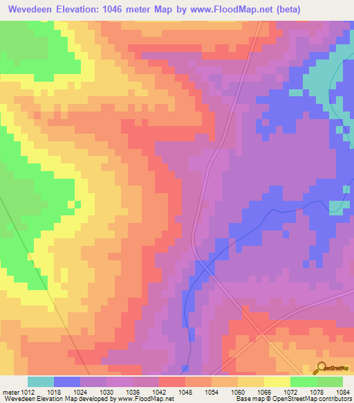 Wevedeen,South Africa Elevation Map