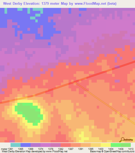 West Derby,South Africa Elevation Map