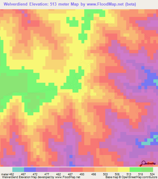 Welverdiend,South Africa Elevation Map