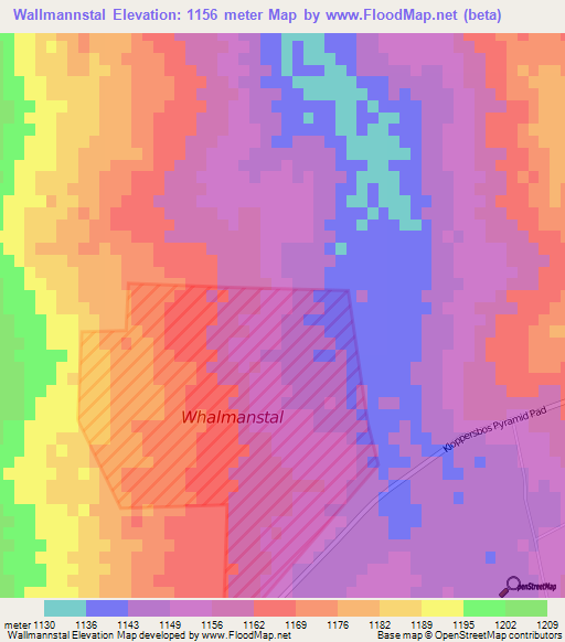 Wallmannstal,South Africa Elevation Map