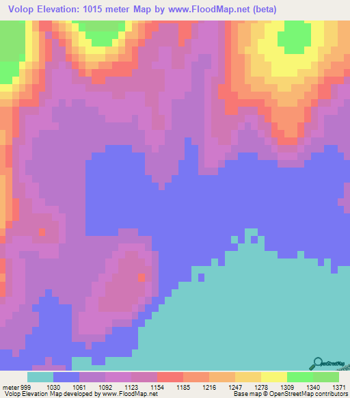 Volop,South Africa Elevation Map