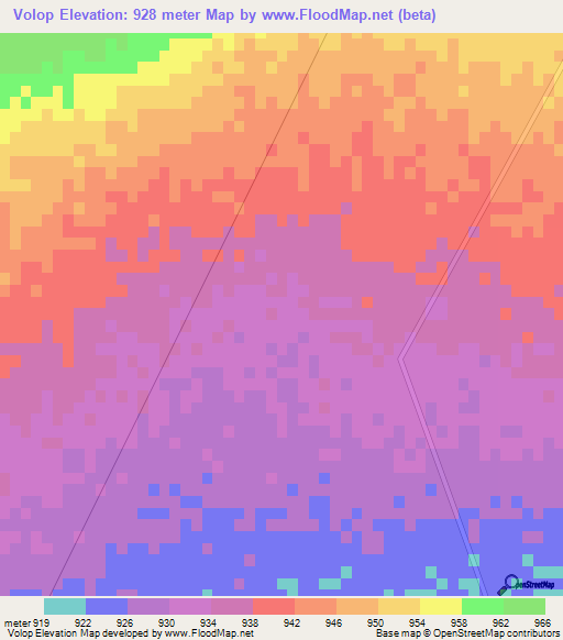 Volop,South Africa Elevation Map