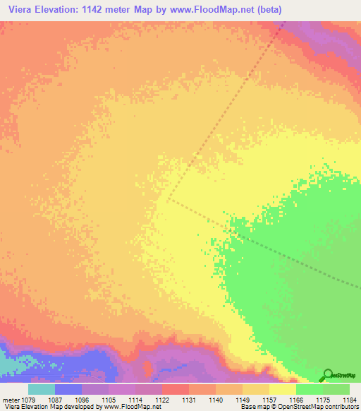 Viera,South Africa Elevation Map