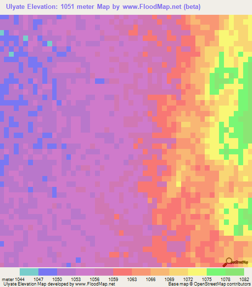 Ulyate,South Africa Elevation Map