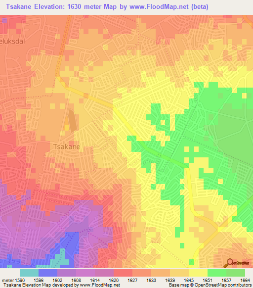 Tsakane,South Africa Elevation Map