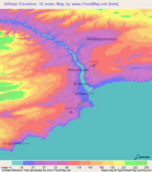 Stilbaai,South Africa Elevation Map