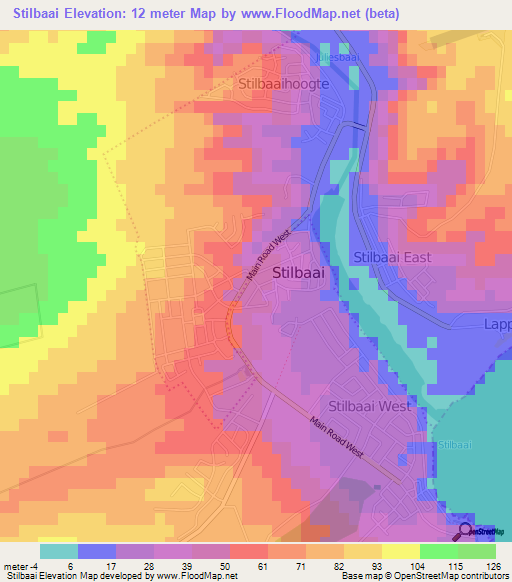 Stilbaai,South Africa Elevation Map