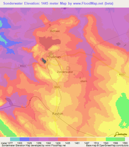 Sonderwater,South Africa Elevation Map