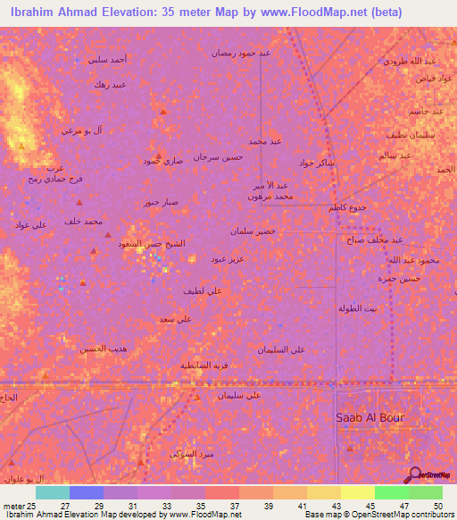 Ibrahim Ahmad,Iraq Elevation Map