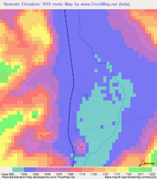 Restvale,South Africa Elevation Map