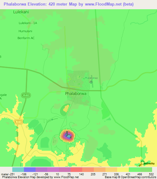 Phalaborwa,South Africa Elevation Map