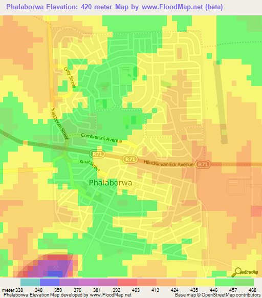 Phalaborwa,South Africa Elevation Map