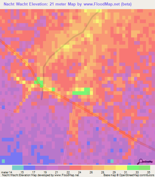 Nacht Wacht,South Africa Elevation Map